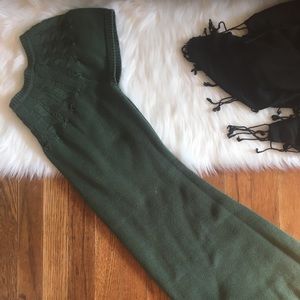 EUC Charlotte Russe Forest Green Sweater Dress